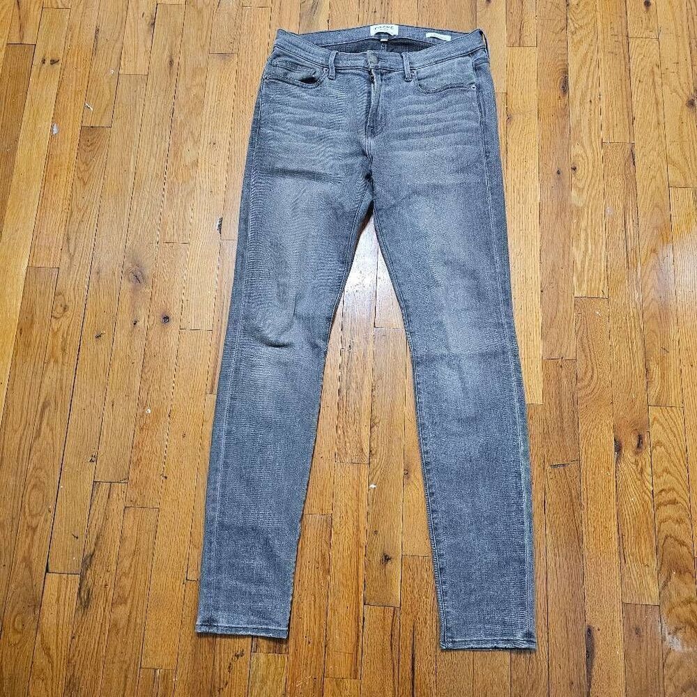 Frame Mens Gray Skinny Zippered Jeans Size 31